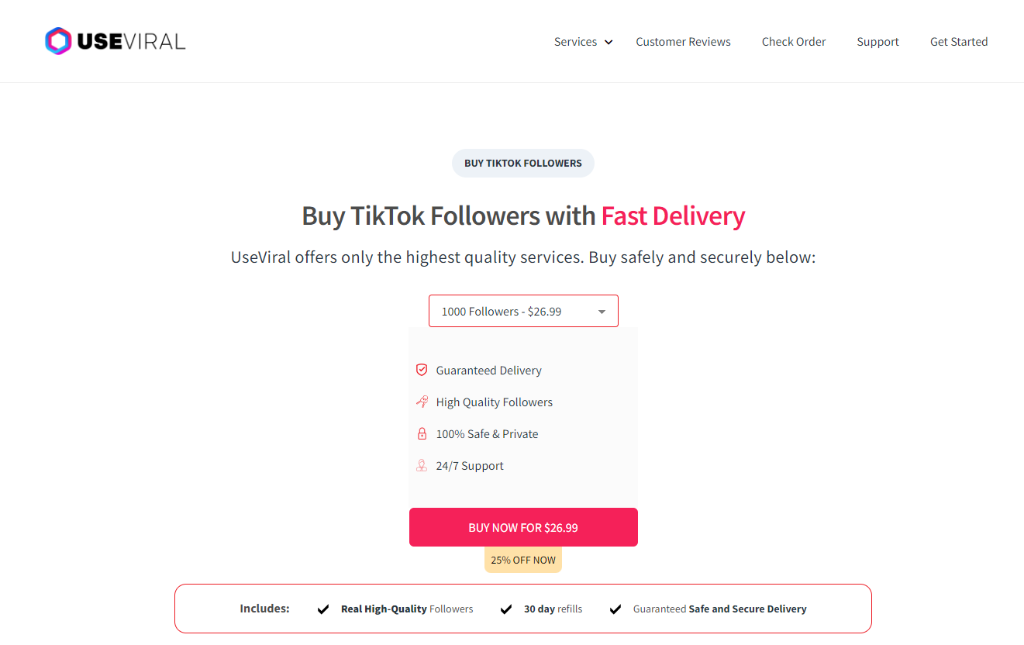 UseViral Buy TikTok Followers
