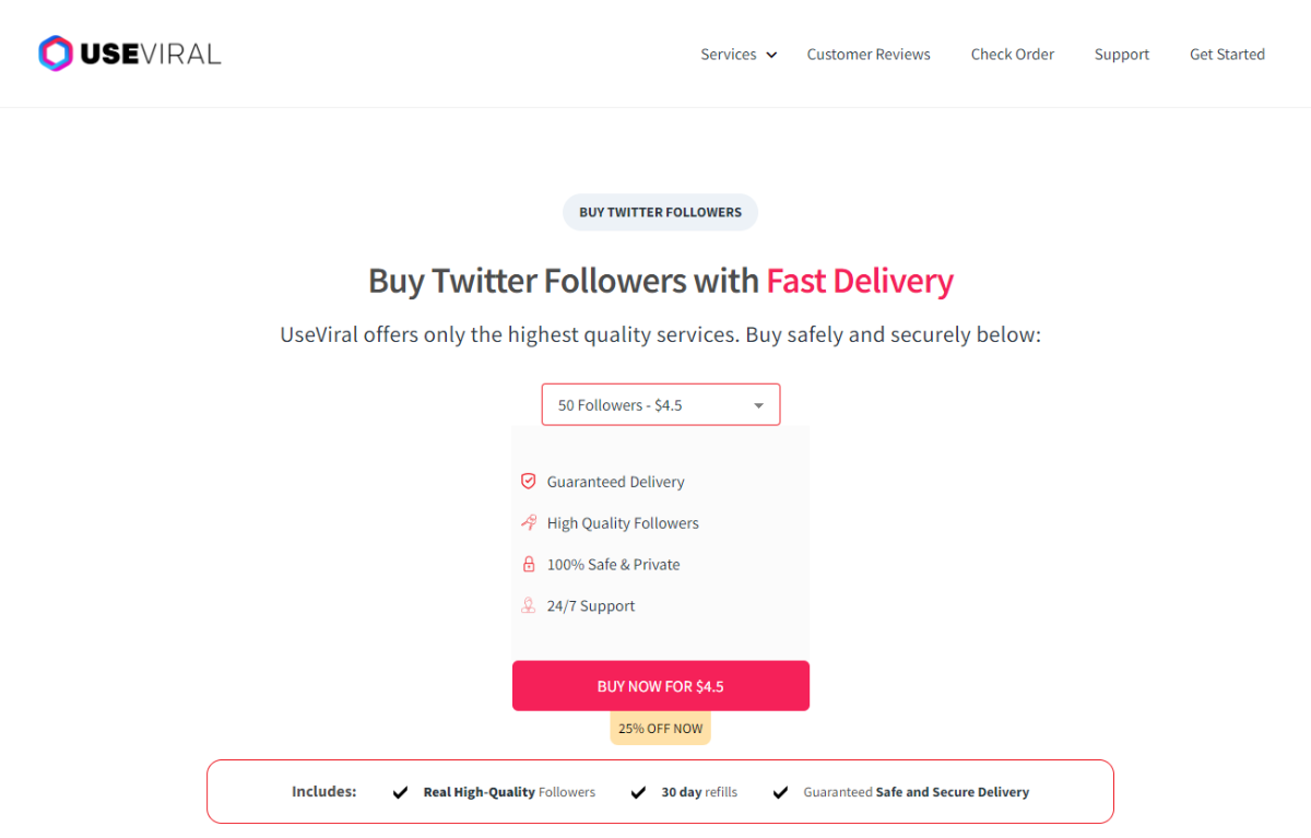 UseViral Buy Twitter Followers