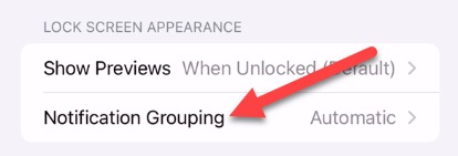 iPhone Group Notification