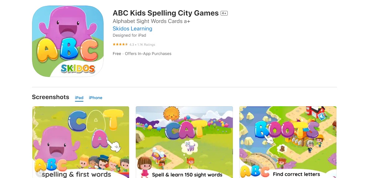 ABC Kids Spelling City