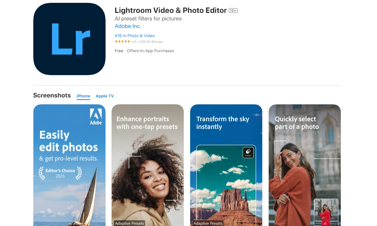 Adobe-Lightroom-for-Mobile Best Apps for Photography