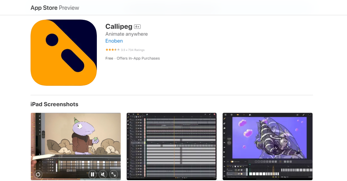 Callipeg iOS
