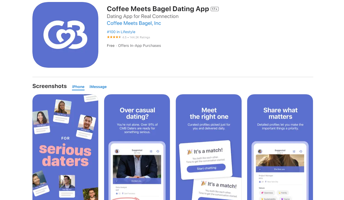 Coffee Meets Bagel Apple App