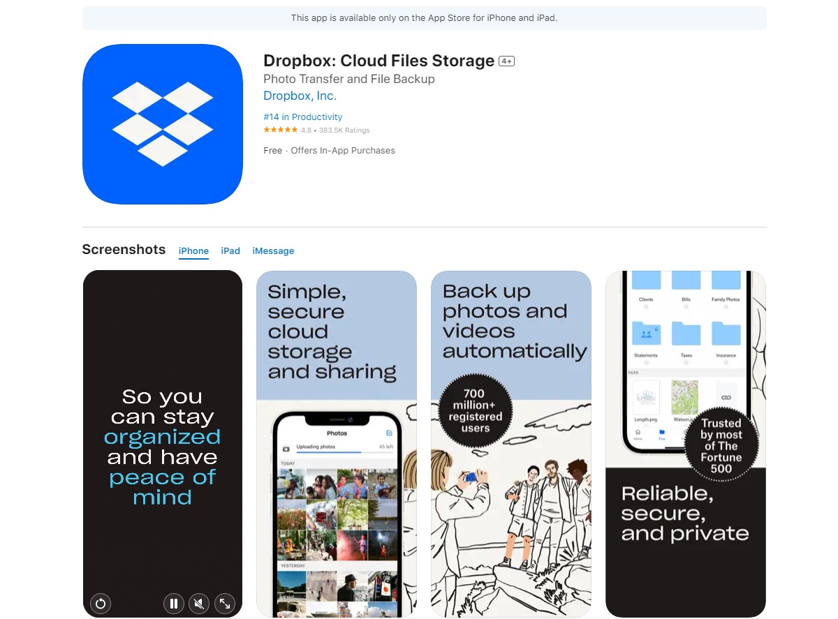Dropbox Best Apps for Photography