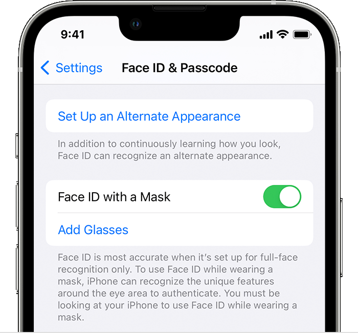 Face ID with Mask