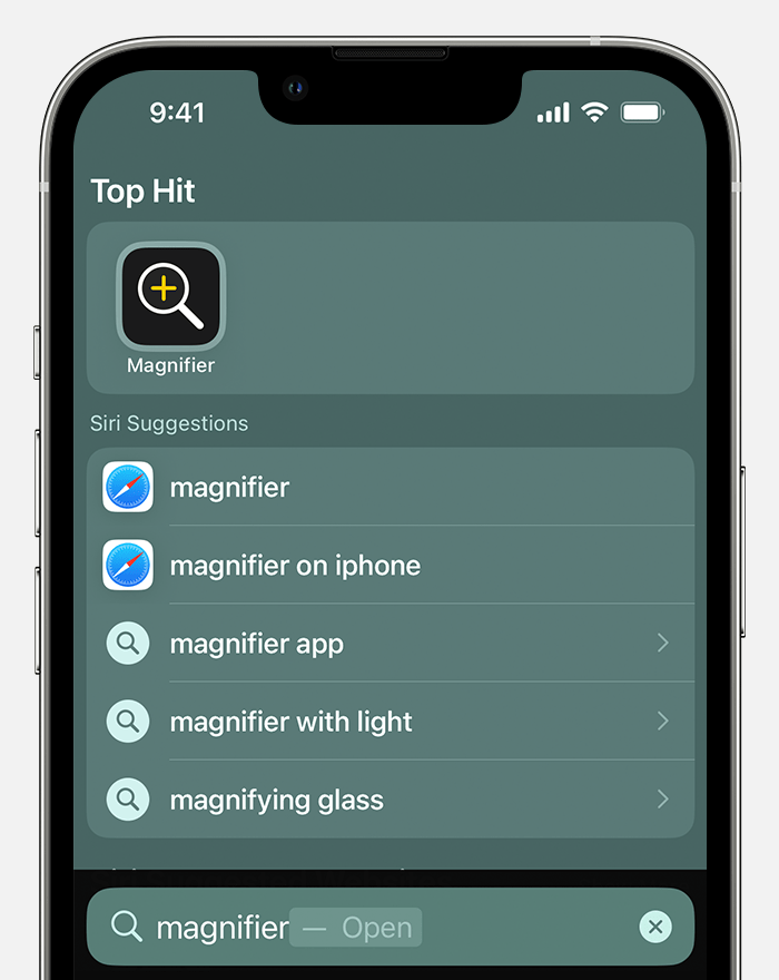 Inbuilt Magnifier Feature