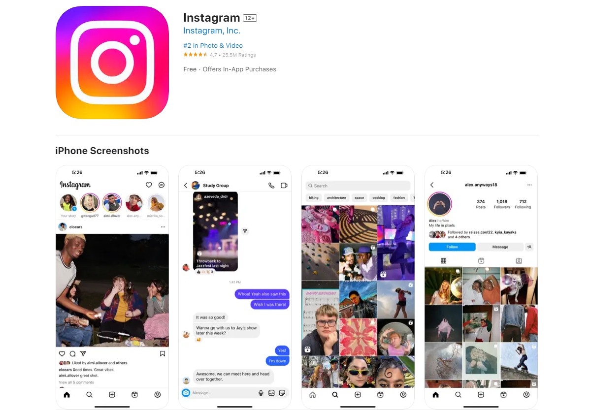 Instagram Best Apps for Photography