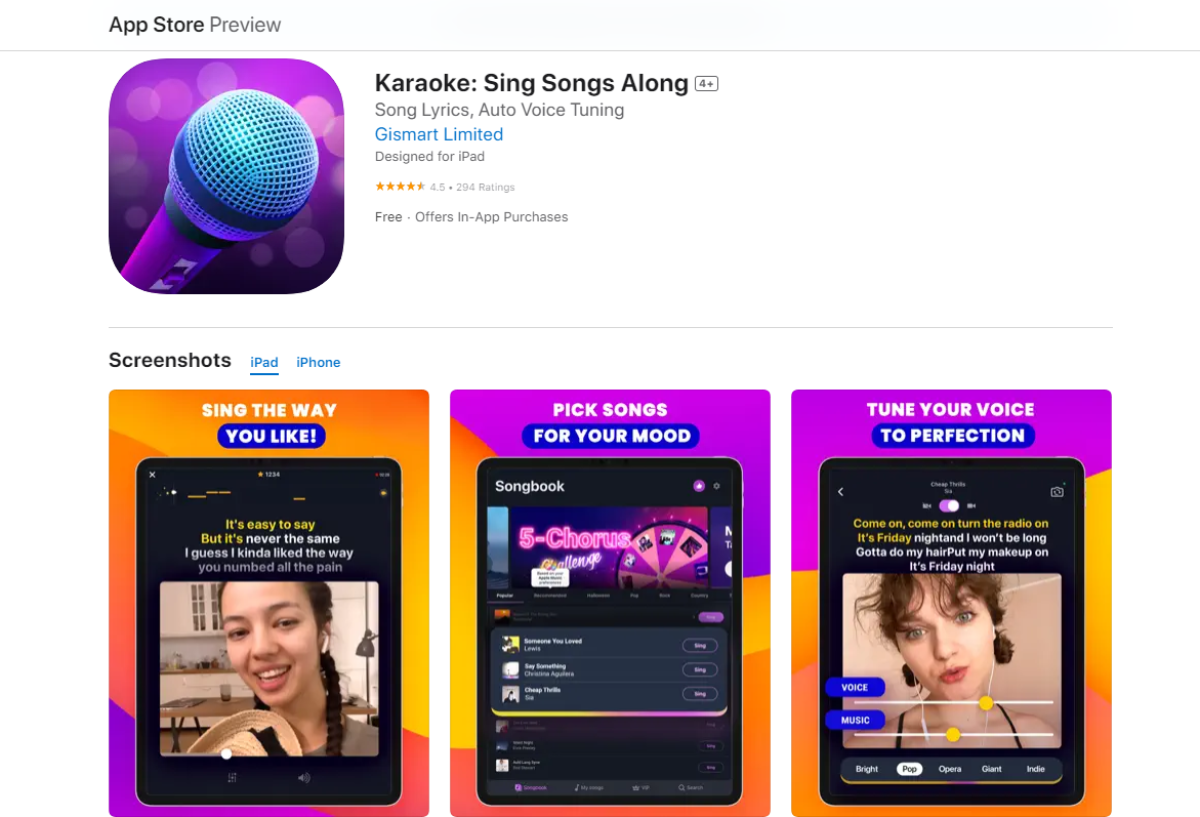 Karaoke Sing Record by Gismart