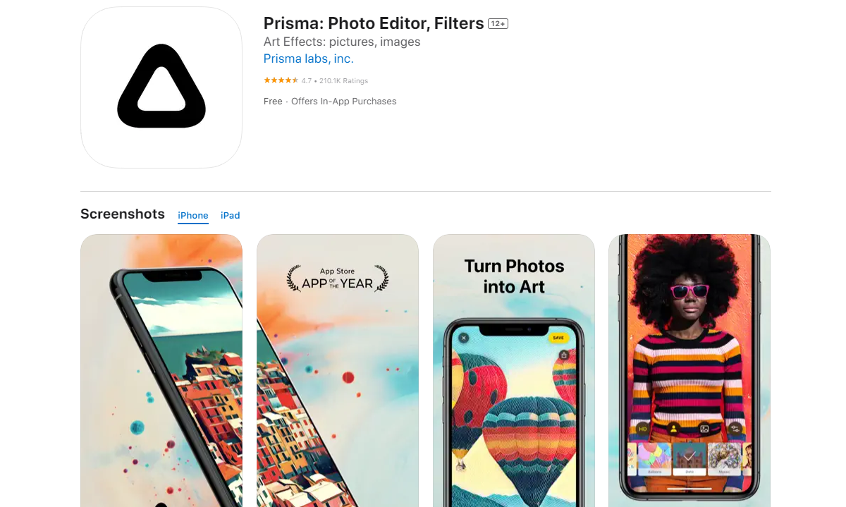 Prisma Best Apps for Photography