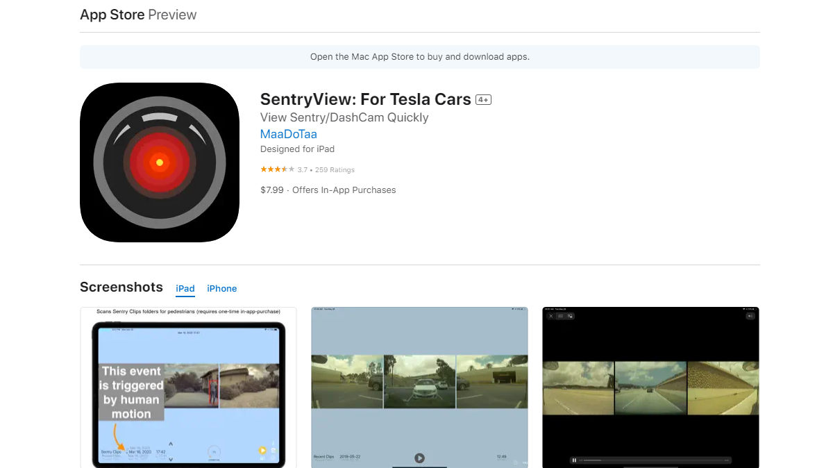 SentryView For Tesla Cars