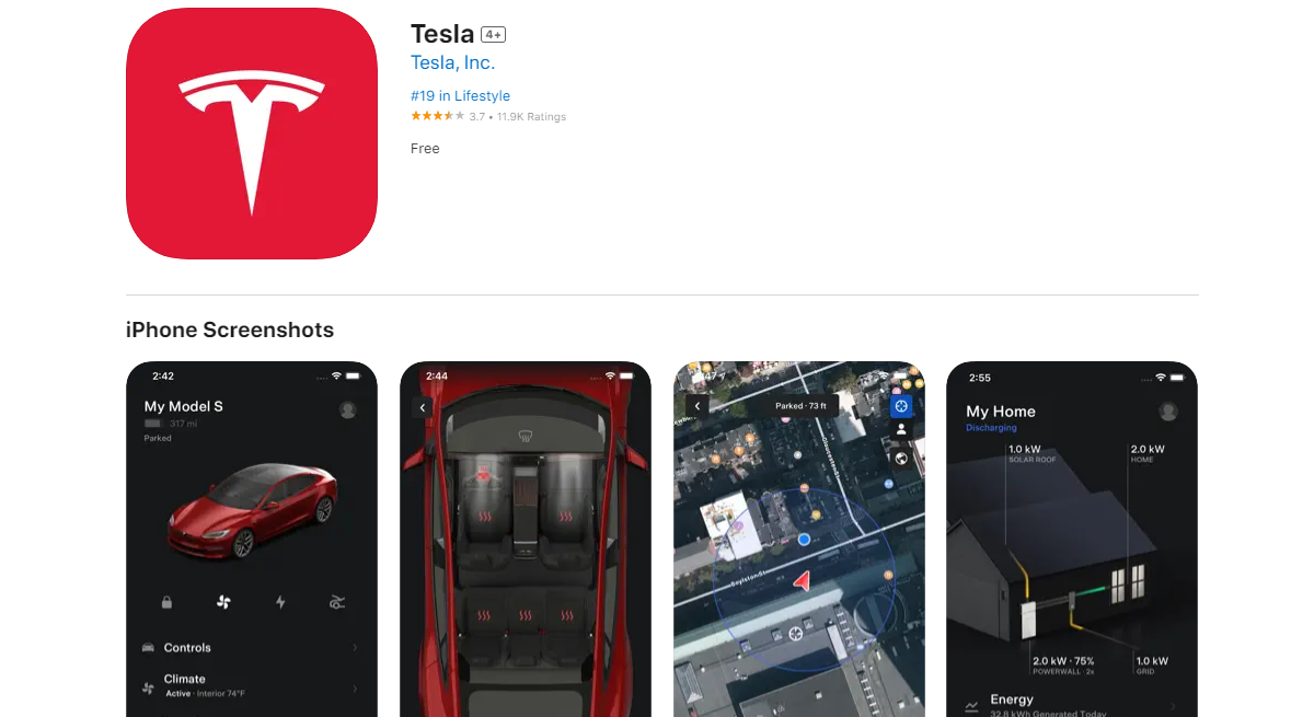 Tesla Official App