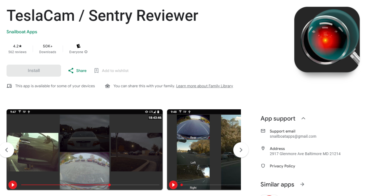 TeslaCam Sentry Reviewer
