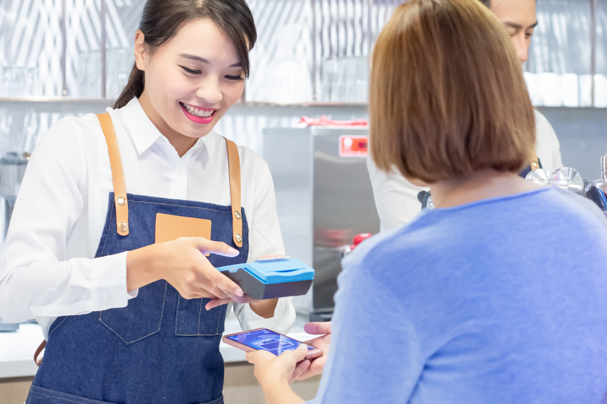 cashier in mobile