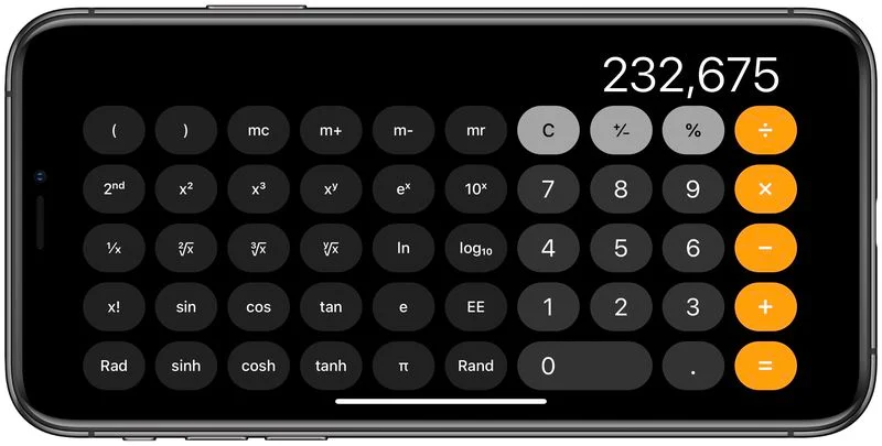 iPhone Calculator Trick