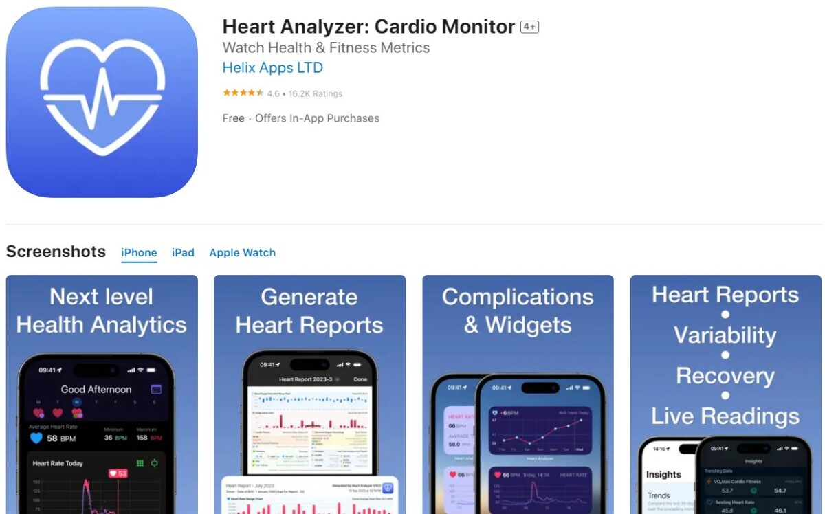 Heart Analyzer Best Apps For Apple Watch