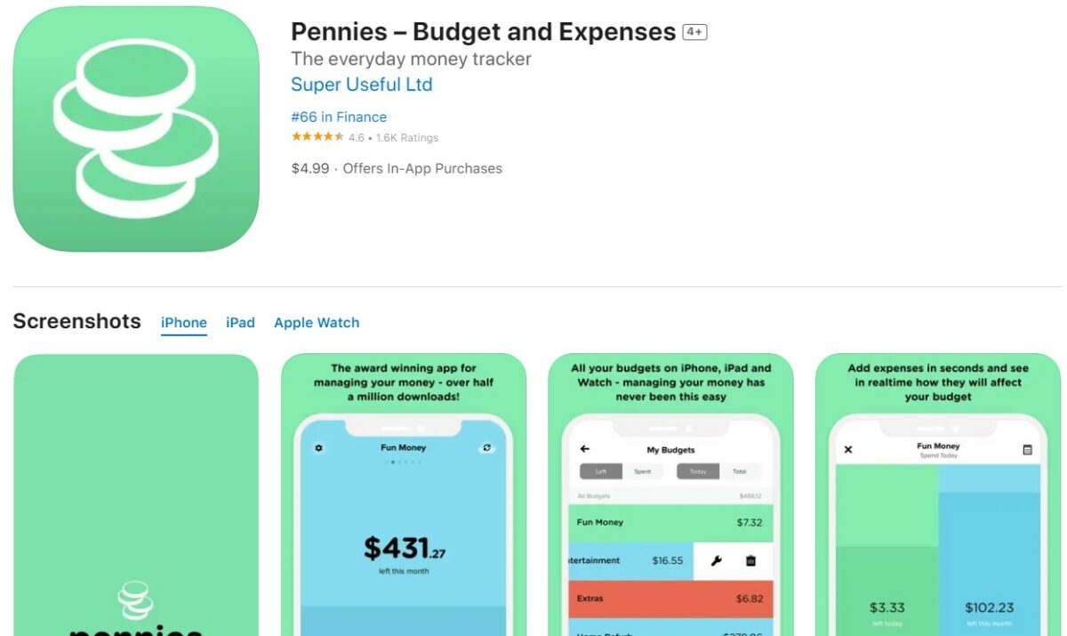 Pennies Best Apps For Apple Watch