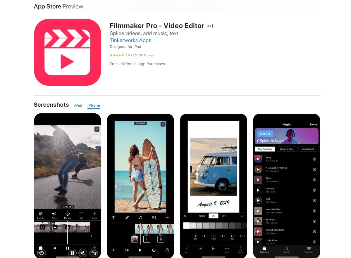 filmmaker pro Best Apps For Video Editing 
