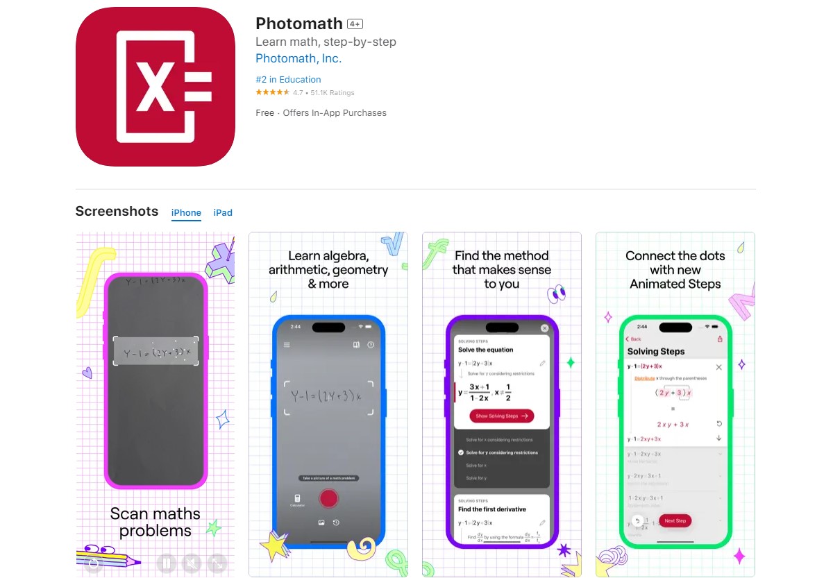 photomath Best Apps For Maths