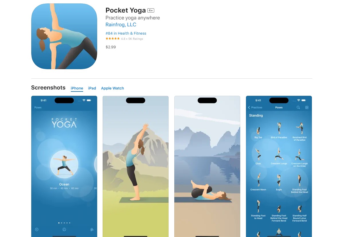 Pocket Yoga Best Apps for College Students
