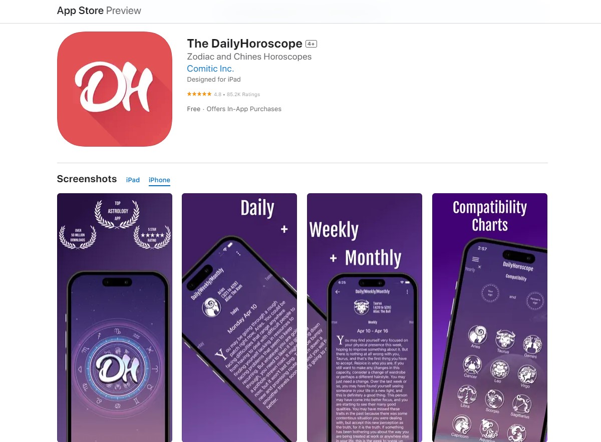the dailyhoroscope Apps For Teen Girls