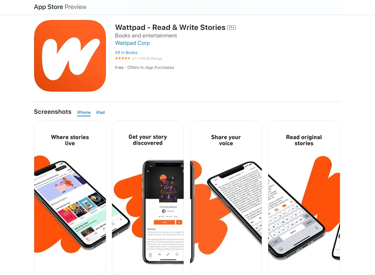 Wattpad Best Apps for Teenagers