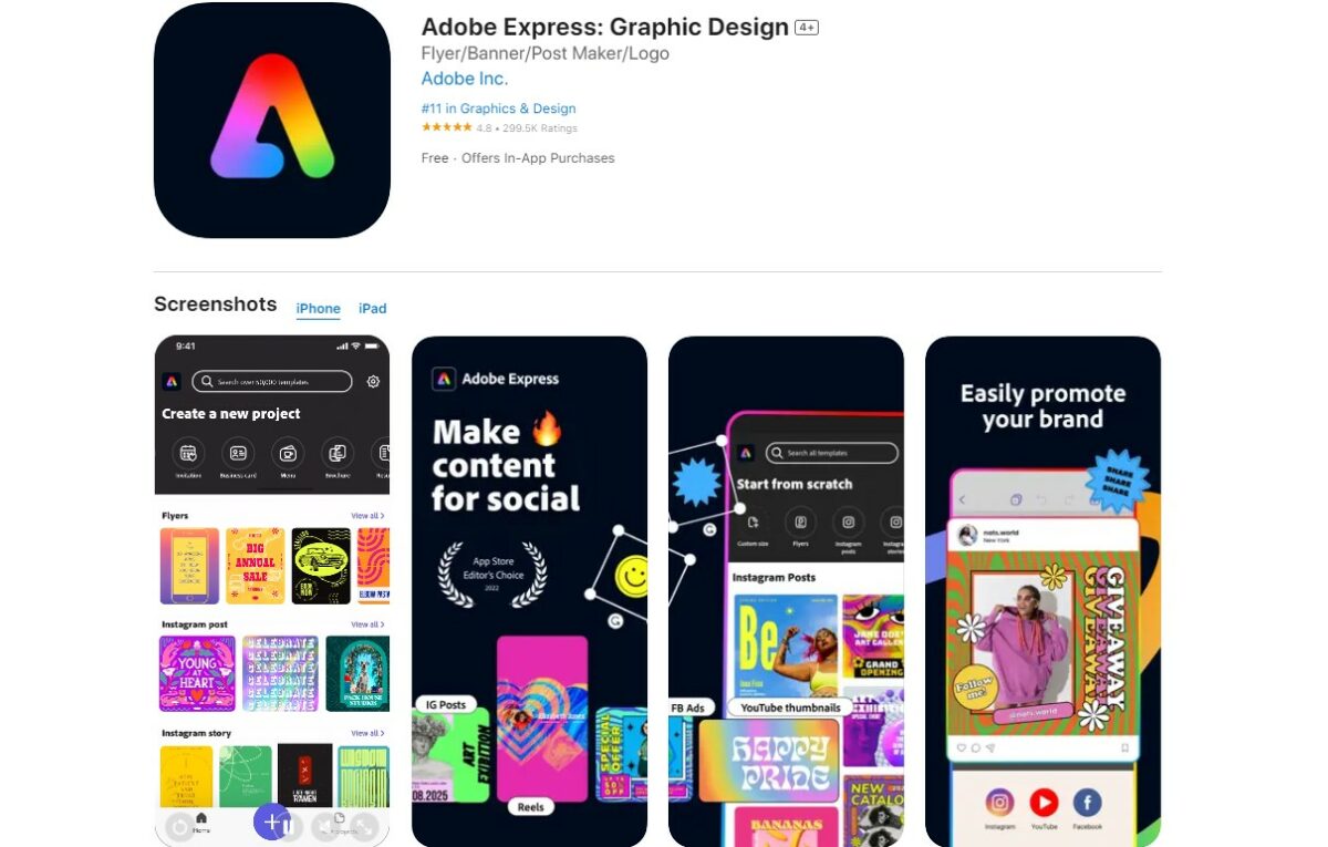 Adobe Express Best Apps for Collage Making