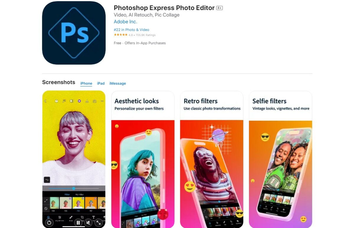 Adobe Photoshop Express Best Apps for Photos