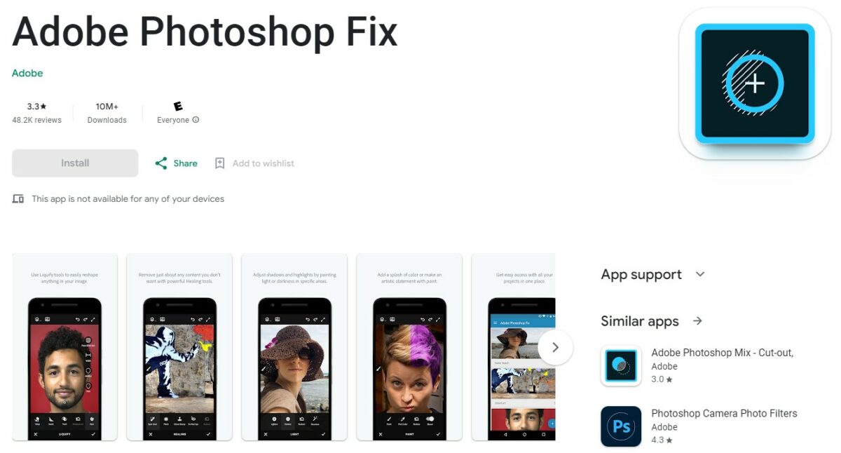 Adobe Photoshop Fix Best Apps for Photos