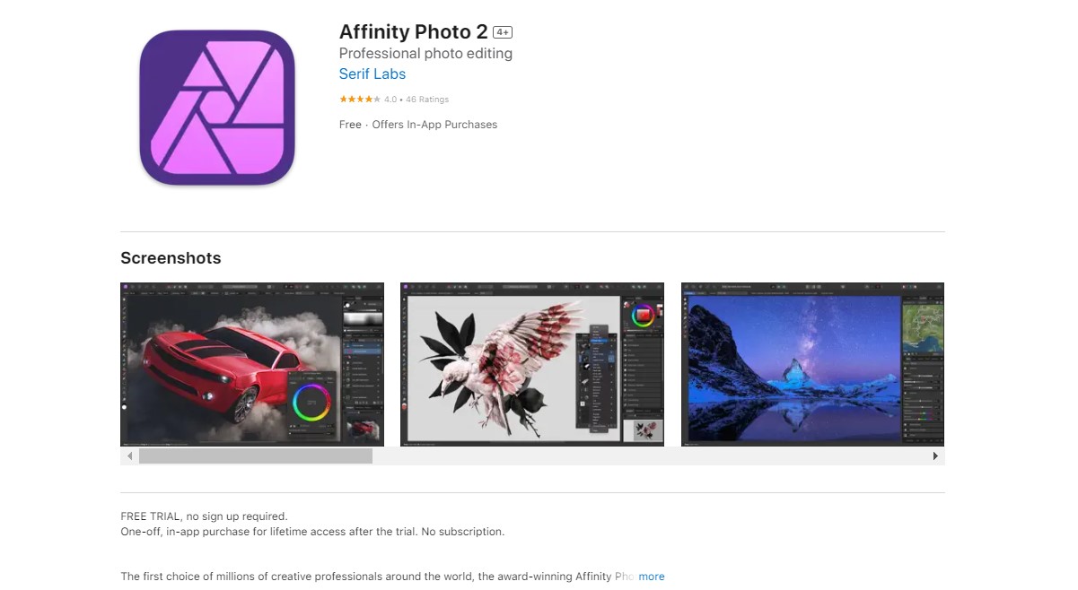 Affinity Photo Best Apps for iPad Pro