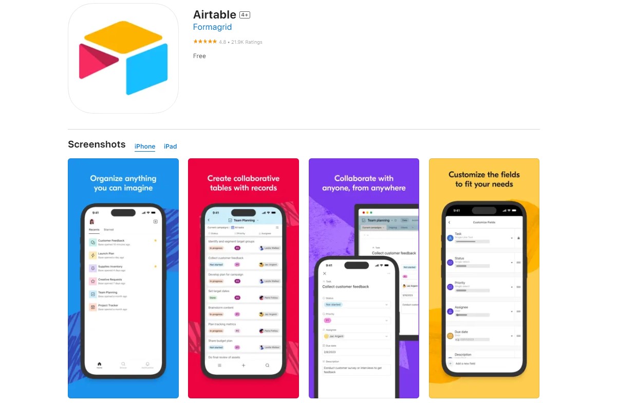 Airtable Best Apps for Virtual Assistants