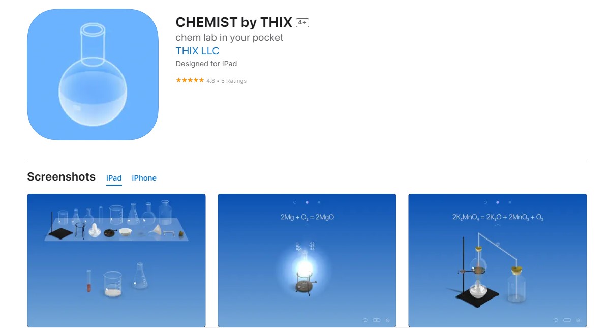 Chemist by THIX Best Apps for Chemistry
