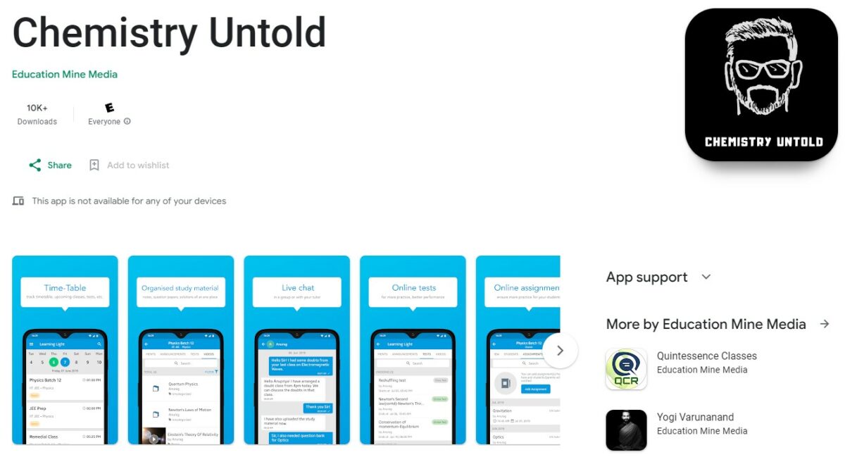 Chemistry Untold Best Apps for Chemistry