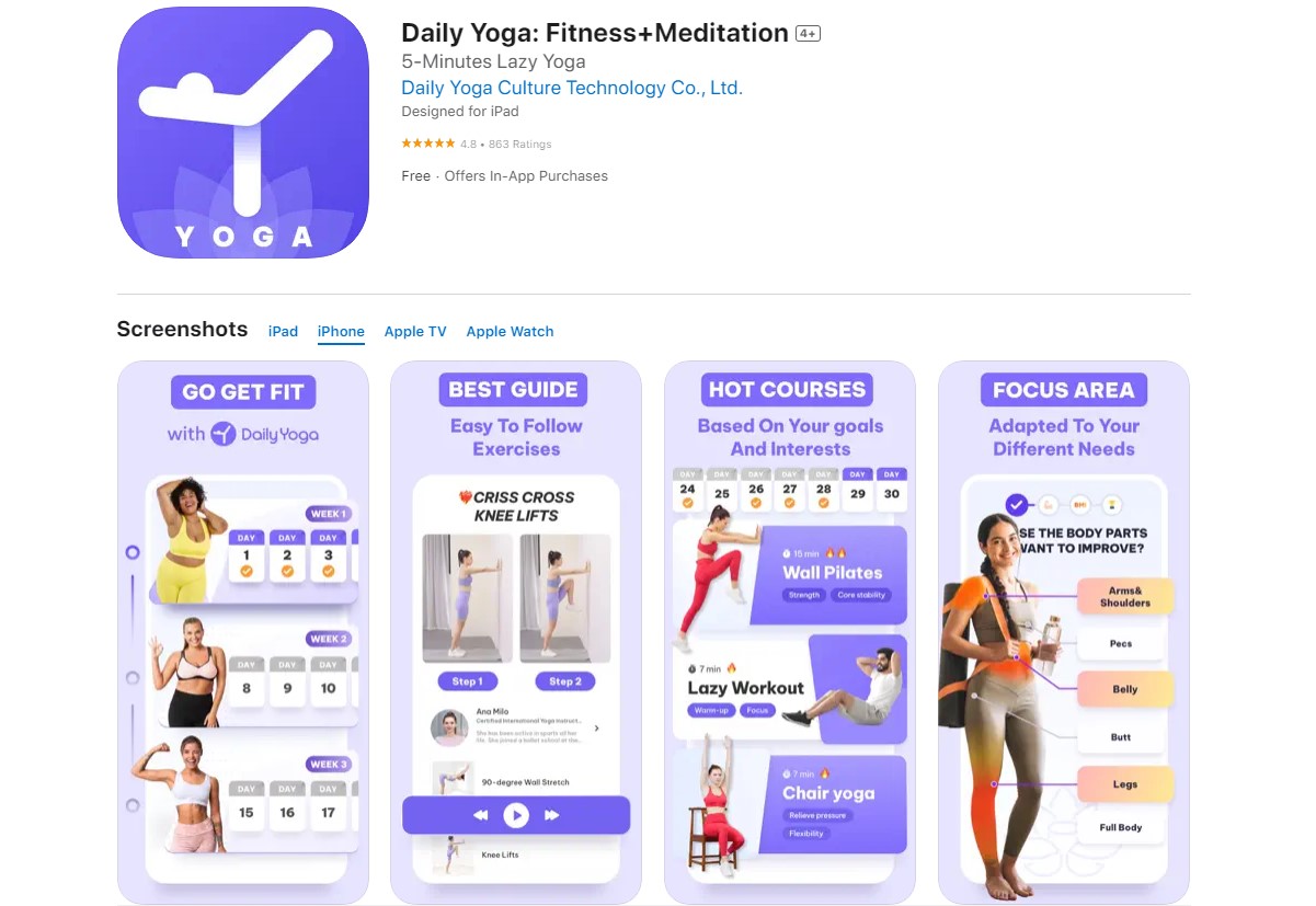 daily yoga Best Apps for Workout