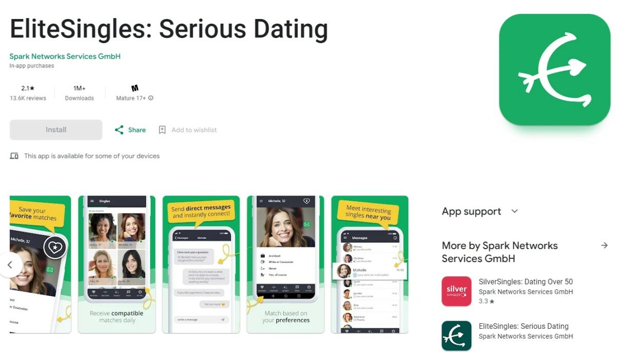 Elite Singles Dating Apps for Over 50
