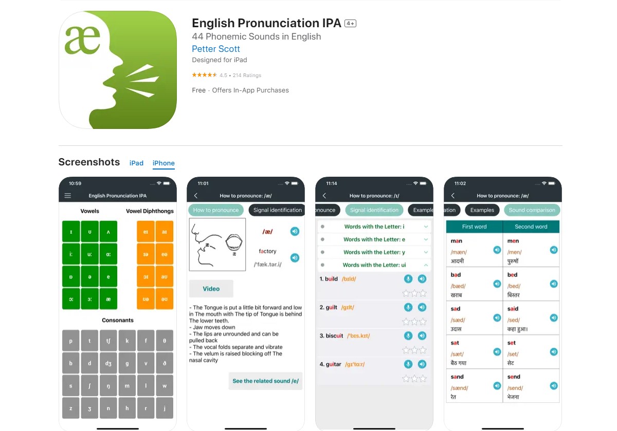 English pronunciation ipa Best Apps for Learning English
