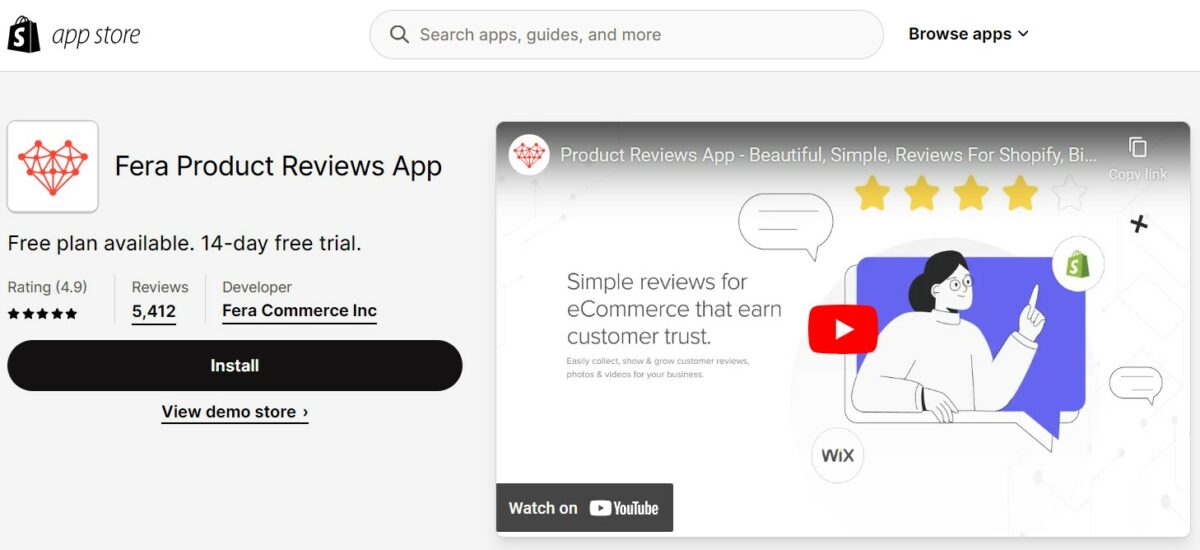 Fera Product Reviews Best Shopify Apps