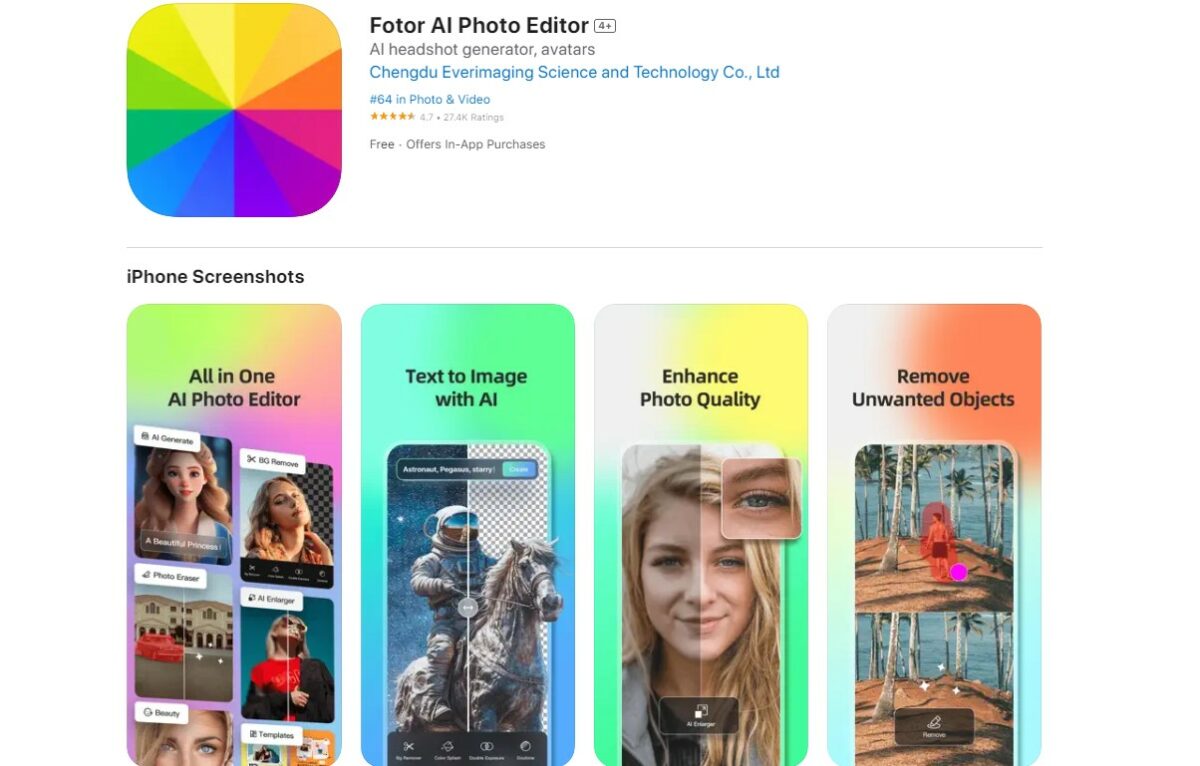 Fotor Best Apps for Instagram