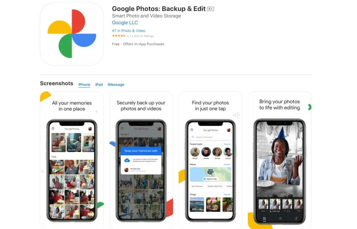 Google Photos Google Best Free Apps for iPhone