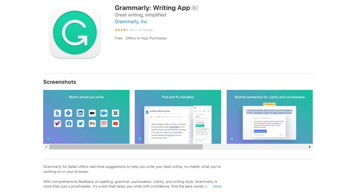 Grammarly Best Apps for Virtual Assistants