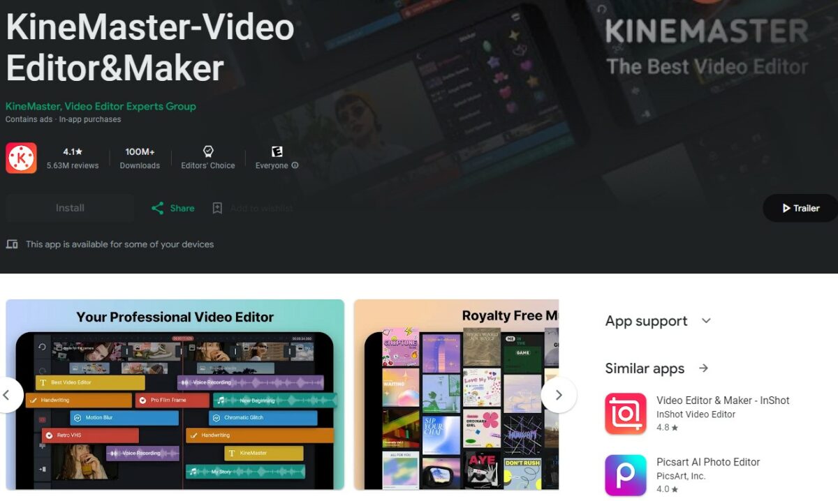KineMaster Best Apps for Instagram