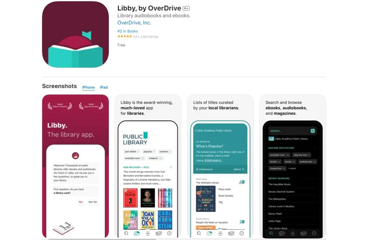 Libby Best Free Apps for iPhone