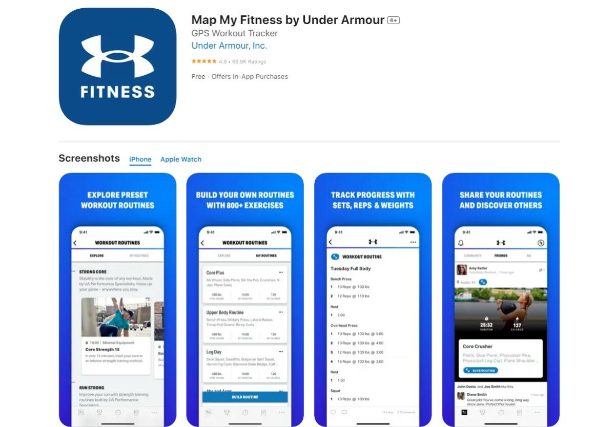 Map My Fitness Best Apps for Workout