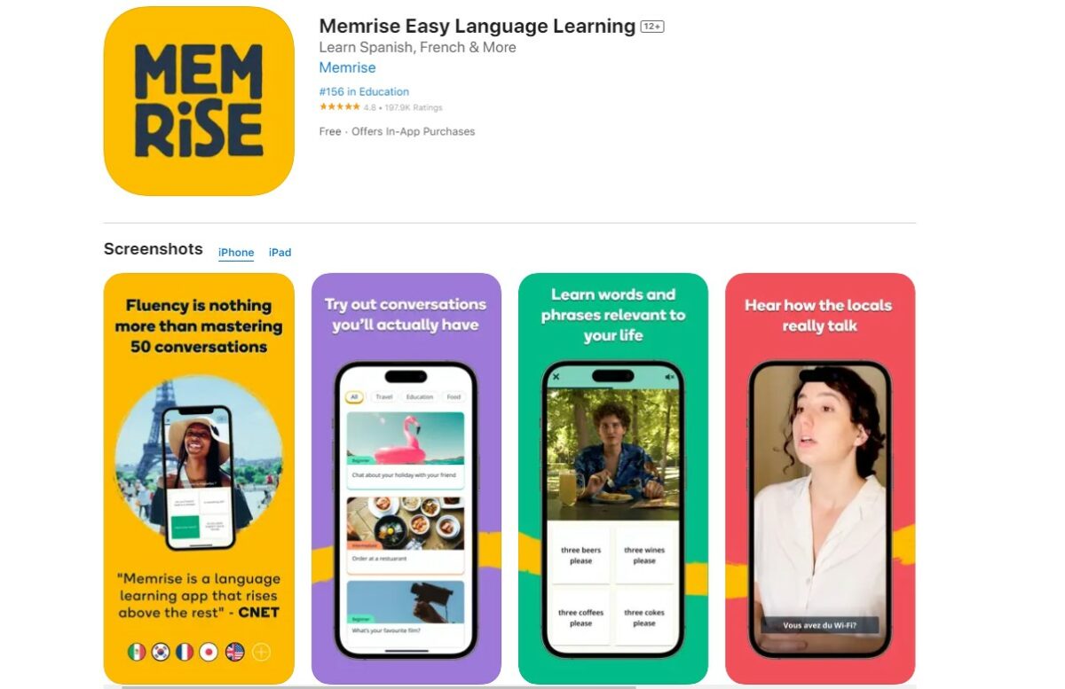 memrise Best Apps for Learning English