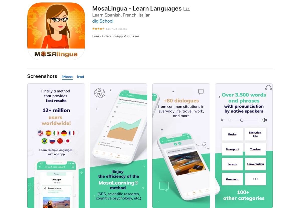 mosaingua Best Apps for Learning English