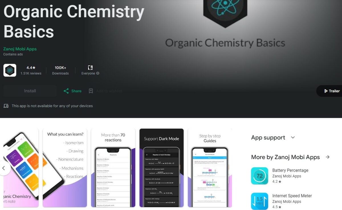 Organic Chemistry Basics Best Apps for Chemistry