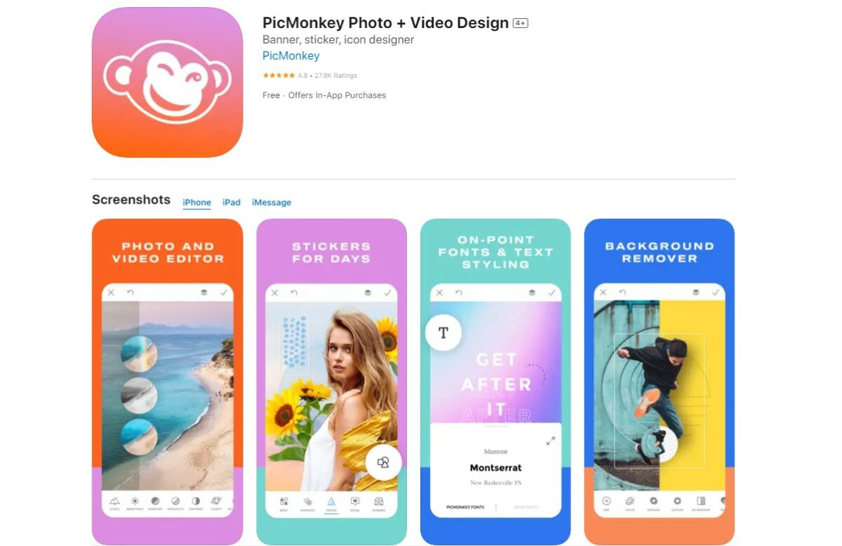 PicMonkey Best Apps for Collage Making
