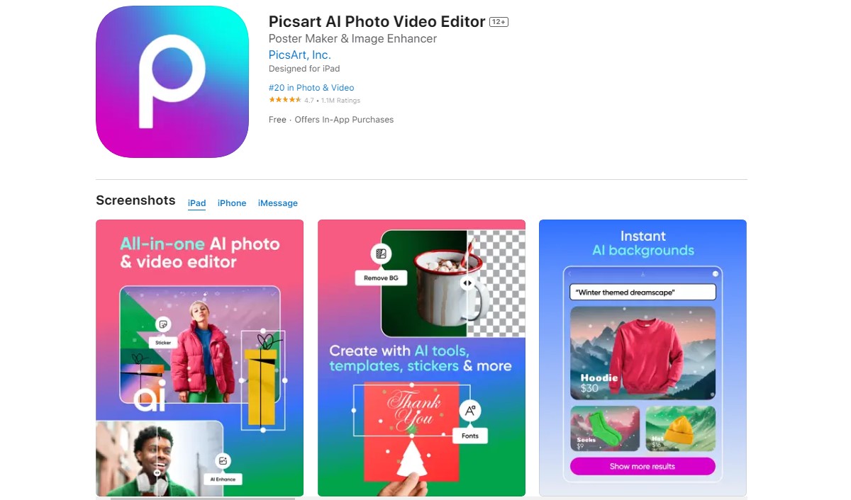 PicsArt Best Apps for Collage Making