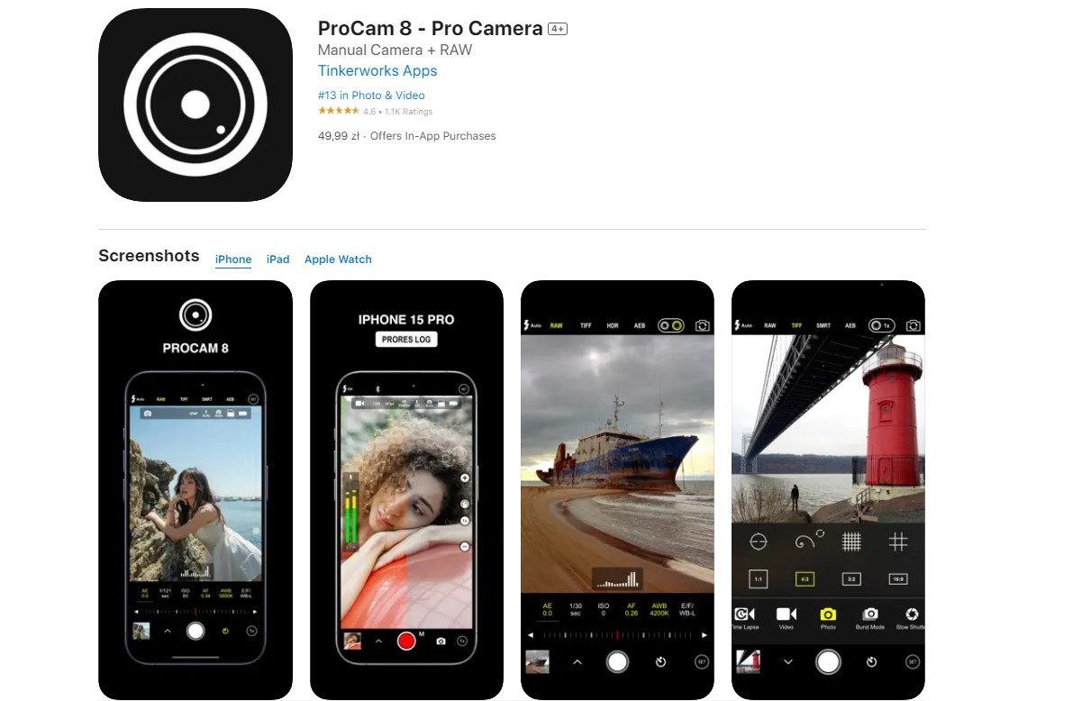 ProCam 8 Best Apps for Photos