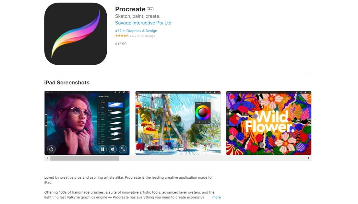 Procreate Best Apps for iPad Pro