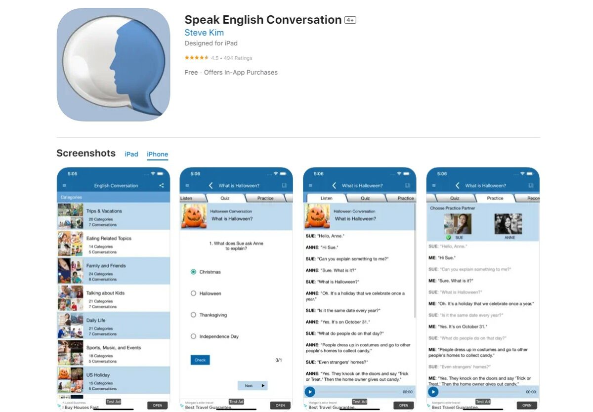 speak English conversation Best Apps for Learning English